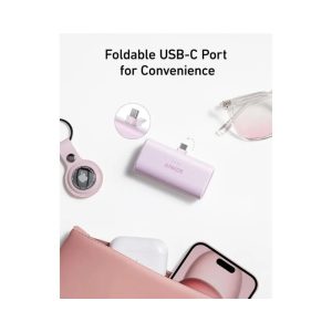 Power bank Anker Nano 5000mAh 22.5W, ugrađen USB-C konektor, crni