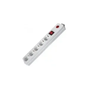 Produžni kabl 5r, 1.5m sa prekidacem i zaštitom 3x1,5mm (Linkom) - beli