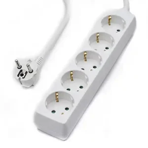 Produžni kabl sa 5 utičnica Kettz 1.5mm2 KT-PK05A-2M 2m