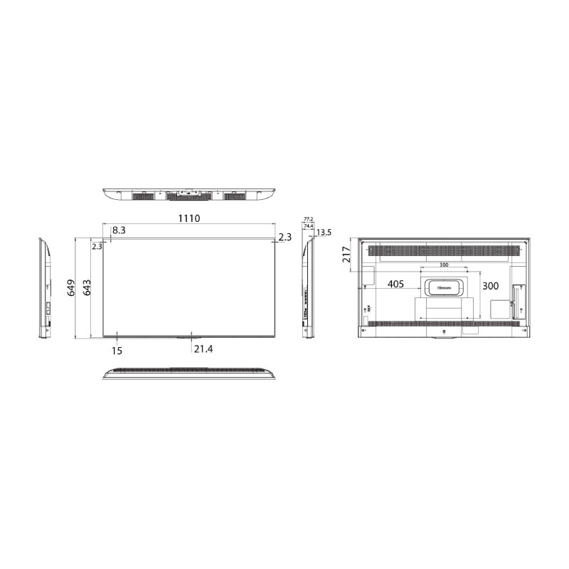 Profesionalni displej Hisense 50 inča 50DP30FE 4K UHD 350 nita, rad 16/7 – slika 3