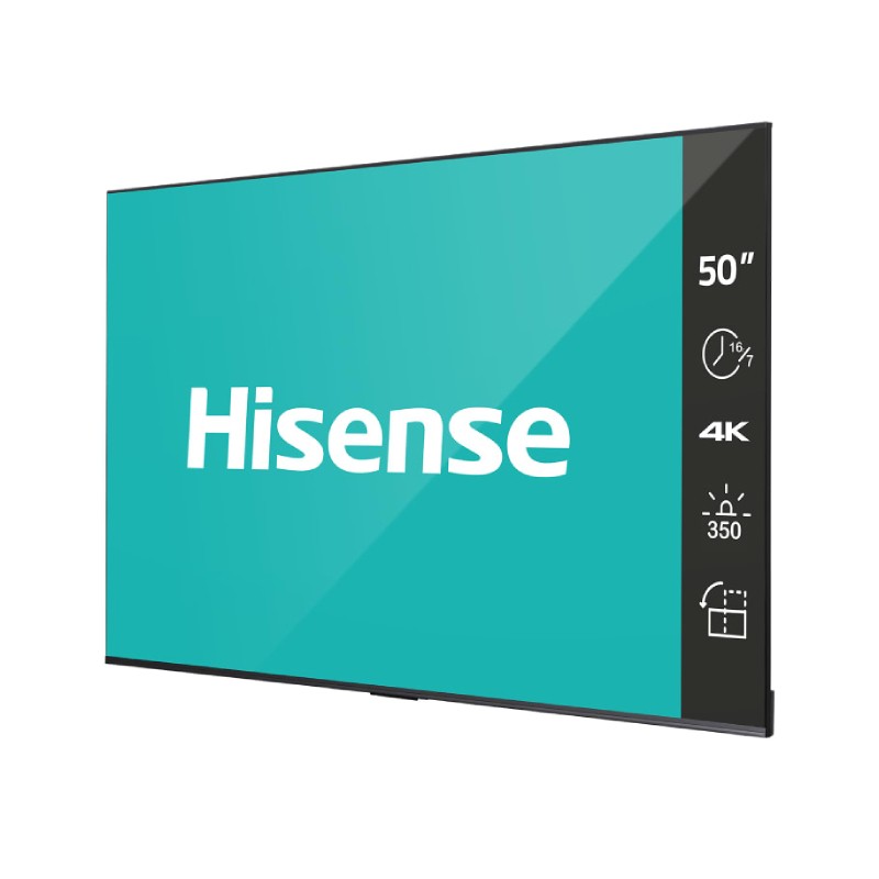 Profesionalni displej Hisense 50 inča 50DP30FE 4K UHD 350 nita, rad 16/7 – slika 4