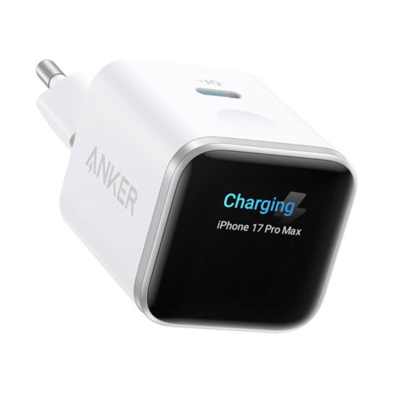 Punjač za telefon Anker Nano 45W USB-C sa ekranom, beli – slika 5