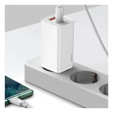 Punjač za telefon Baseus 65W GaN2, USB-A + USB-C (CCGAN2L-B02) – slika 3