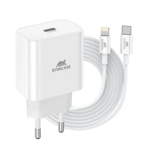 Punjač za telefon Riva Case 20W, USB-C + kabl USB-C na Lightning (PS4101)