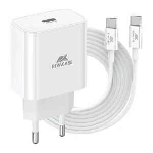 Punjač za telefon Riva Case 20W, USB-C + kabl USB-C na USB-C (PS4101)
