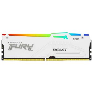 RAM memorija Kingston DDR5 32GB 5600MT/s KF556C36BWEA-32 Fury Beast RGB White Expo