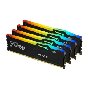 RAM memorija za računar Kingston Fury Beast RGB DDR5 64GB (4x16GB) (KF560C40BBAK4-64)