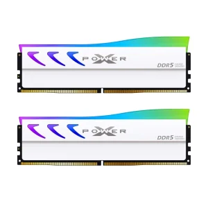 RAM memorija za računar Silicon Power White DDR5 32GB (2x16GB) 6000MHz (SP032GXLWU60FFDL)
