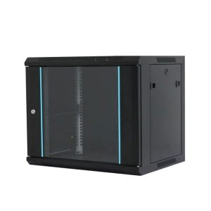 Rek orman nazidni 12U, 600x600 mm MaxPro, staklena vrata