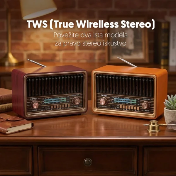 Retro RGB Bluetooth Radio 8075BT/B – slika 4