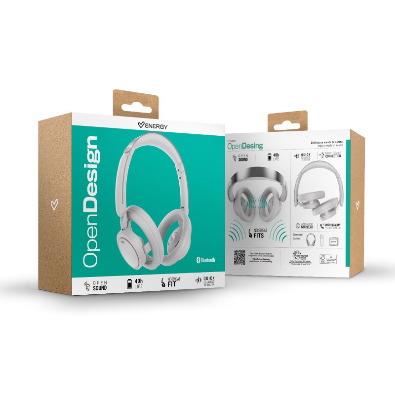 Slušalice sa mikrofonom Energy Sistem OpenDesign, beli – slika 4