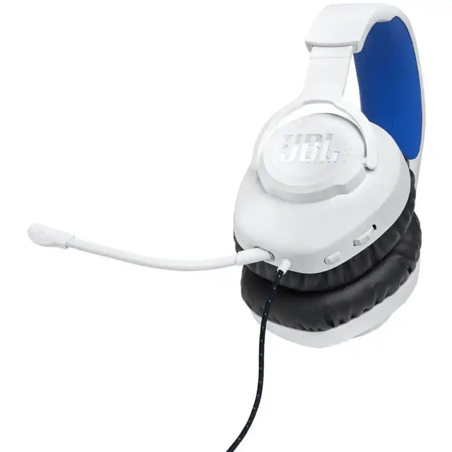 Slušalice sa mikrofonom JBL Quantum 100PS plavo bele – slika 2