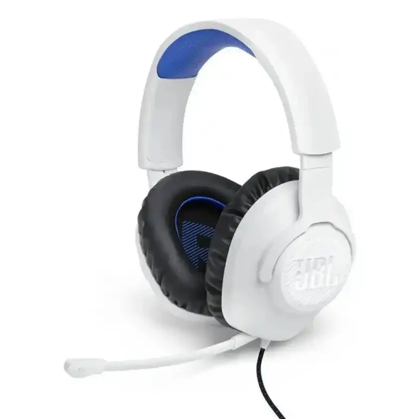 Slušalice sa mikrofonom JBL Quantum 100PS plavo bele – slika 3