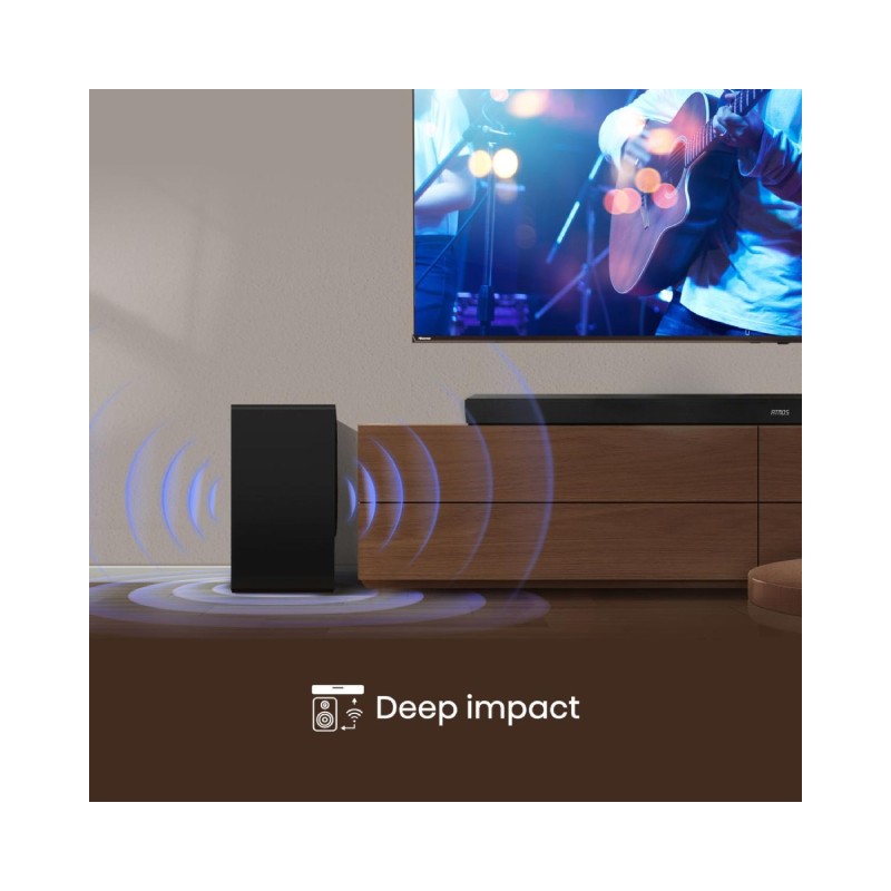 Soundbar Hisense AX5100Q, Dolby Atmos, sa bežičnim subwooferom, crni – slika 5
