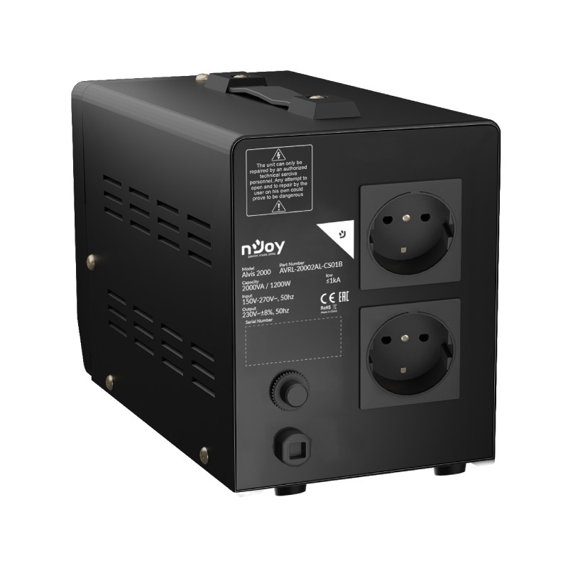 Stabilizator napona (AVR) Njoy Alvis 2000VA 1200W (AVRL-20002AL-CS01B) – slika 4