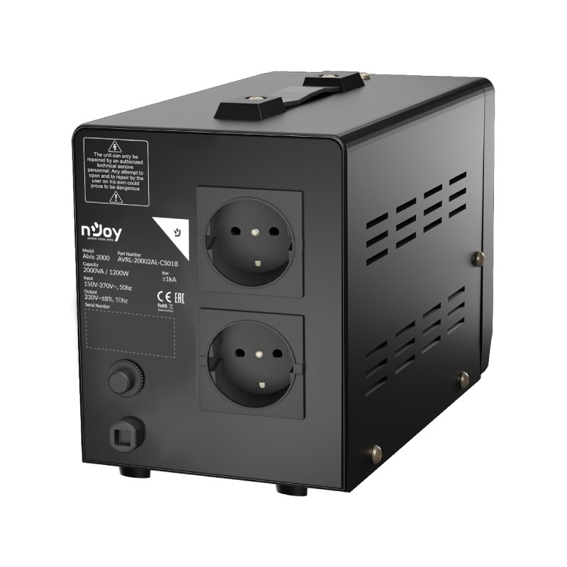 Stabilizator napona (AVR) Njoy Alvis 2000VA 1200W (AVRL-20002AL-CS01B) – slika 6