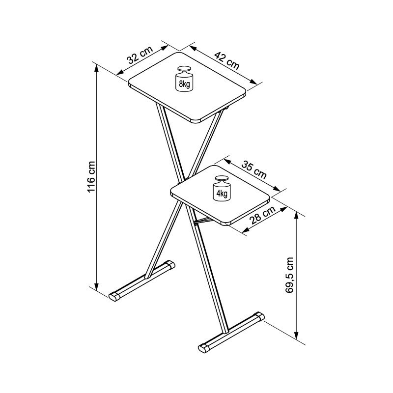 Stalak za projektor Vega AVX 12 B – slika 2
