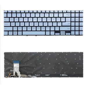 Tastatura za laptop Asus VivoBook Go 15 OLED E1504FA sa osvetljenjem srebrni