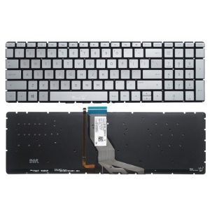 Tastatura za laptop HP G6 250 15-DY 15-BW 15-BS 15-BP 15-BR sa osvetljenjem sivi