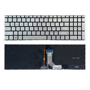 Tastatura za laptop HP Pavilion 15-EH 15Z-EH 17-cn0000 sa osvetljenjem srebrni