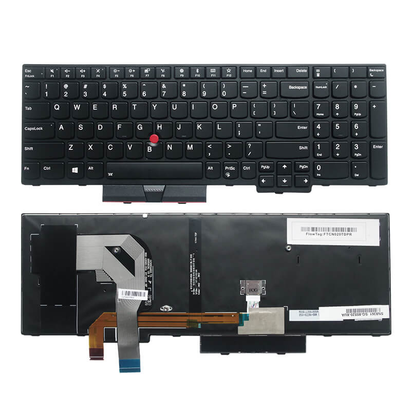 Tastatura za laptop Lenovo ThinkPad T570 T575 T580 P51S P52S bez pozadinskog