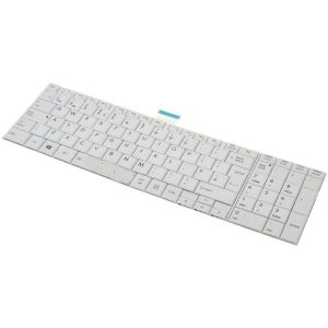 Tastatura za laptop Toshiba Satellite C850 C850D C855 C855D bez rama beli
