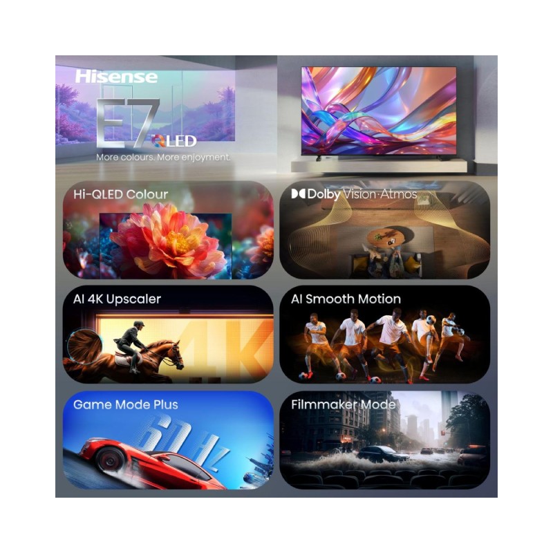 Televizor Hisense 50 inča 50E7S Hi-QLED 4K UHD Smart TV – slika 2
