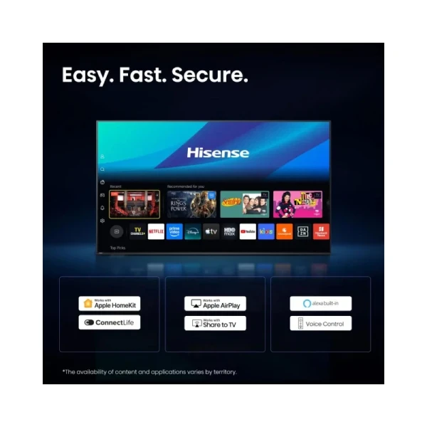 Televizor Hisense 50E6ST 50", 4K UHD, Smart, Vidaa – slika 3