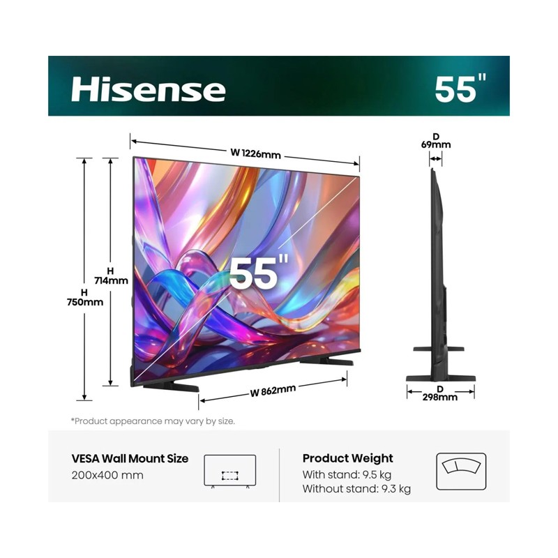 Televizor Hisense 55 inča 55E7S Hi-QLED 4K UHD Smart TV – slika 4