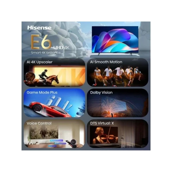 Televizor Hisense 55E6ST 55", 4K UHD, Smart, Vidaa – slika 4