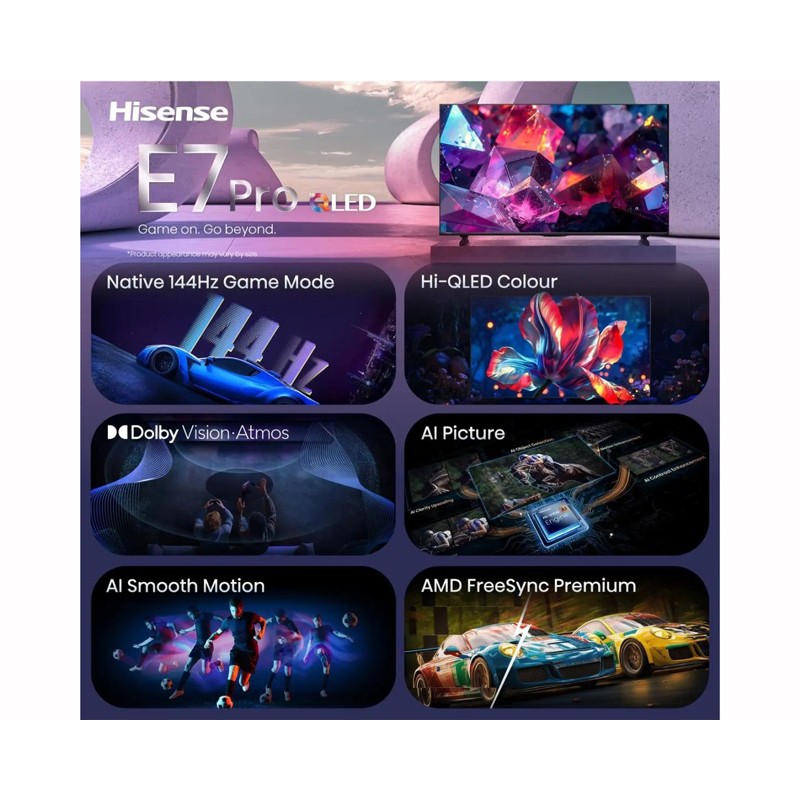 Televizor Hisense 65 inča 65E7S PRO Hi-QLED 4K UHD Smart TV – slika 3