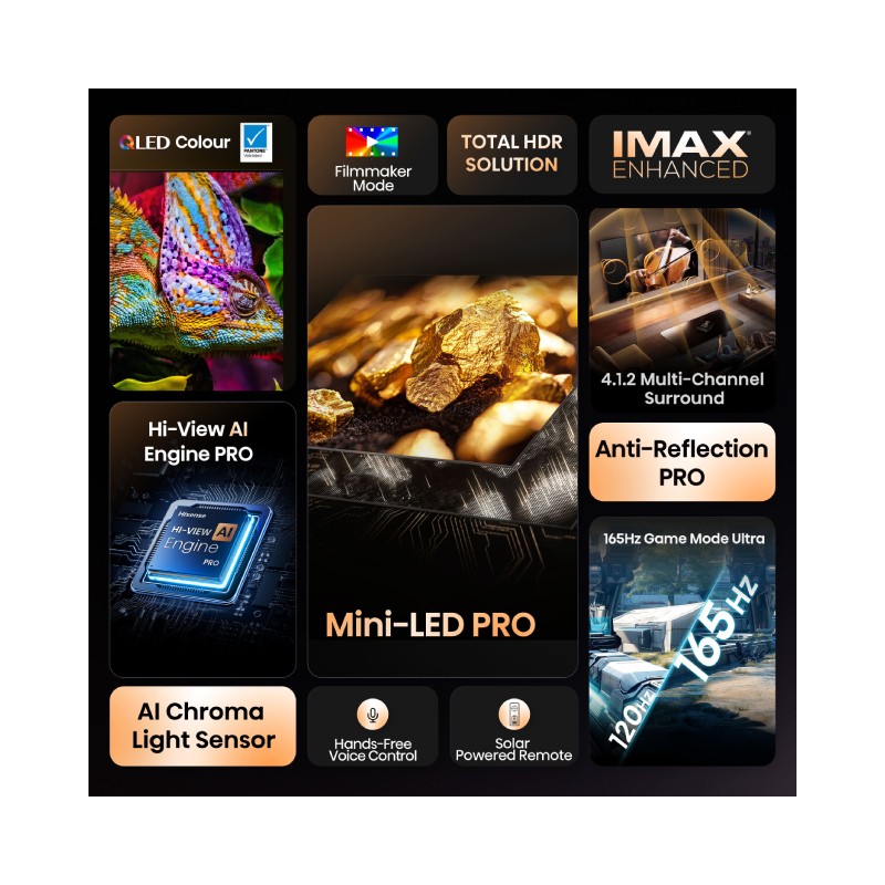 Televizor Hisense 75 inča 75U8Q Mini-LED 4K UHD Smart TV – slika 2