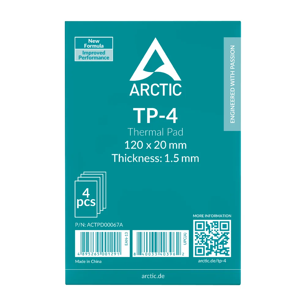 Termalni pad Arctic TP-4 120x20 mm, debljina 1,5 mm, 4 kom (ACTPD00067A) – slika 2
