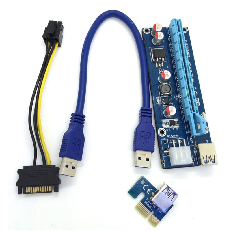 USB 3.0 pci-e express to x16 extenderi riser 6pin – slika 2
