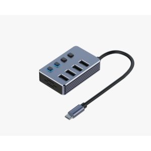 USB 3.1 USB-C - HUB Superbrzi 4port USB 3.0 sa prekidačima E-Green