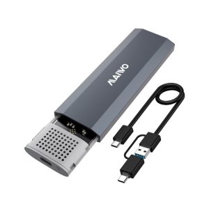 USB 3.2 Tip-C Kućište za M.2 PCIe NVMe SSD, aluminium, bez alata, K1689P Maiwo