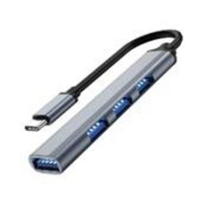 USB-C 3.1 HUB na 4 x HUB 3.0 sivi Fast Asia
