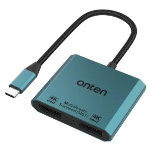 USB-C adapter na dva DisplayPort-a Onten UC915