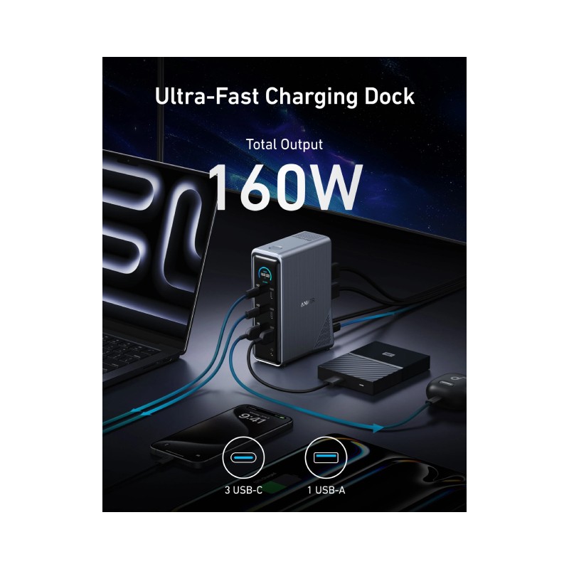 USB-C docking stanica Anker Prime 14u1, 160W – slika 2