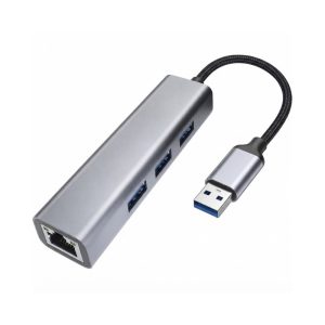 USB-C hub E-Green USB 3.0 (3 port USB 3.0 + 1port fast ethernet 1000Mbs)