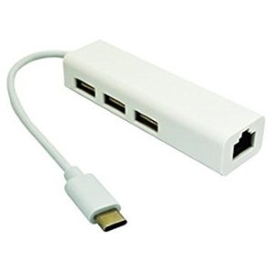 USB-C hub E-Green USB 3.1 tip C (3 port USB 2.0 + 1port fast ethernet)