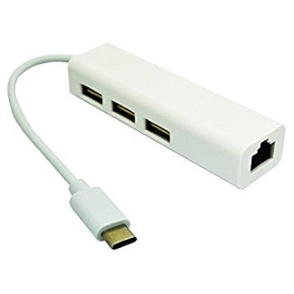 USB-C hub E-Green USB 3.1 tip C (3 port USB 2.0 + 1port fast ethernet)