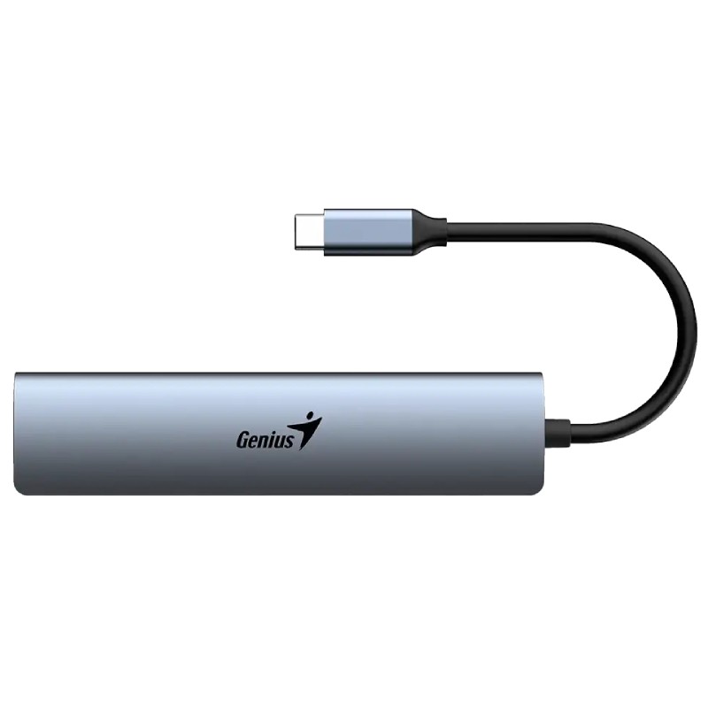 USB-C hub Genius UH-545 5-in-1 USB 3.0 Iron Grey srebrni – slika 3