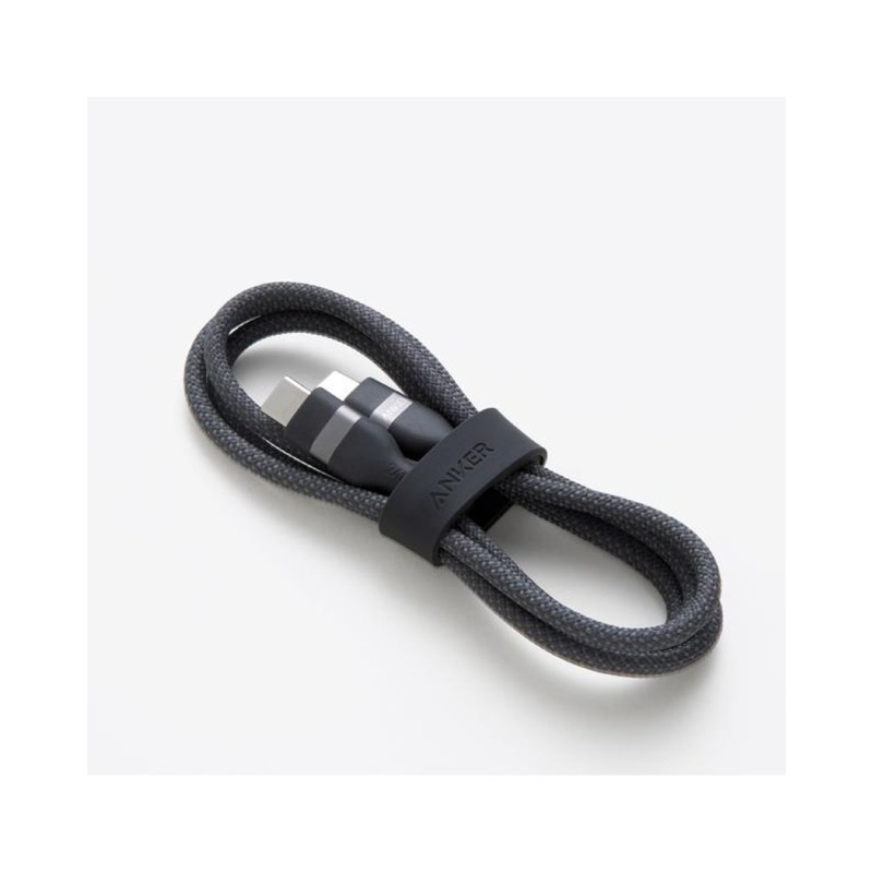 USB-C kabl M/M 0.9m, za Super brzo punjenje 240W/480Mbps, pleteni, crni Anker