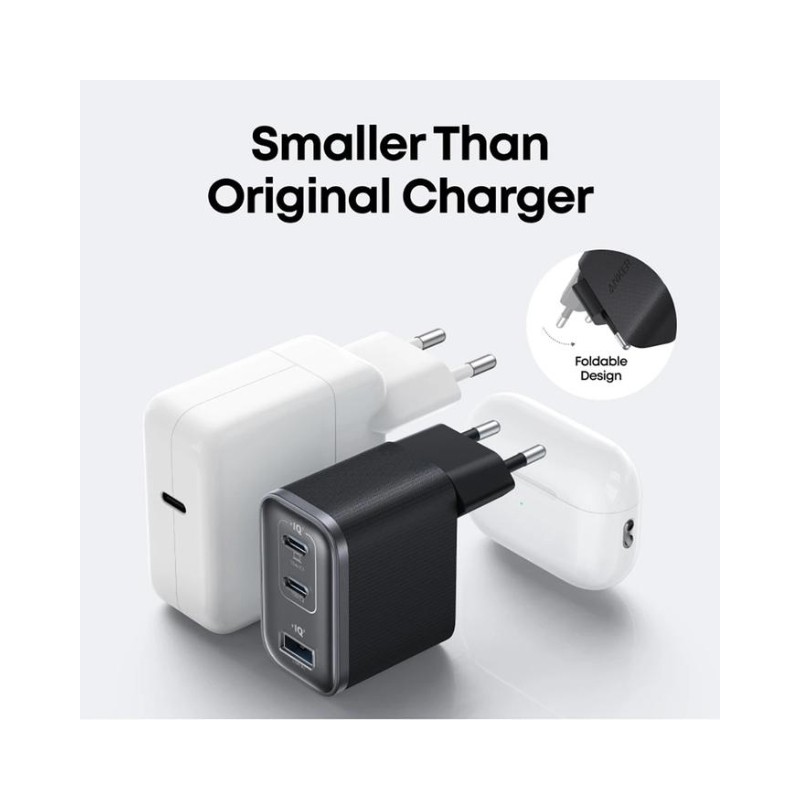 USB-C punjač za laptop Anker Nano 70W GaN, 3 porta – slika 4