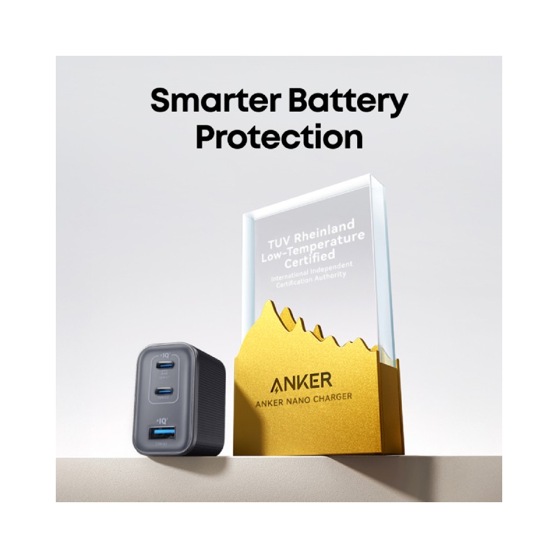 USB-C punjač za laptop Anker Nano 70W GaN, 3 porta – slika 5
