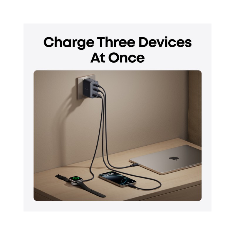 USB-C punjač za laptop Anker Nano 70W GaN, 3 porta – slika 6