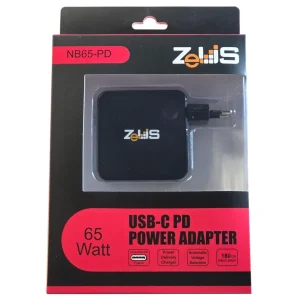 USB-C punjač za laptop Zeus ZUS-NB65, 65W