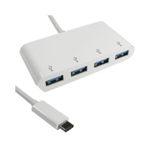 USB hub E-Green USB 3.1 tip C 4port beli