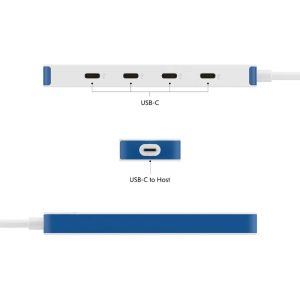 USB hub Targus HyperDrive Flex 4 Port USB-C plavi (HD5201BUGL)